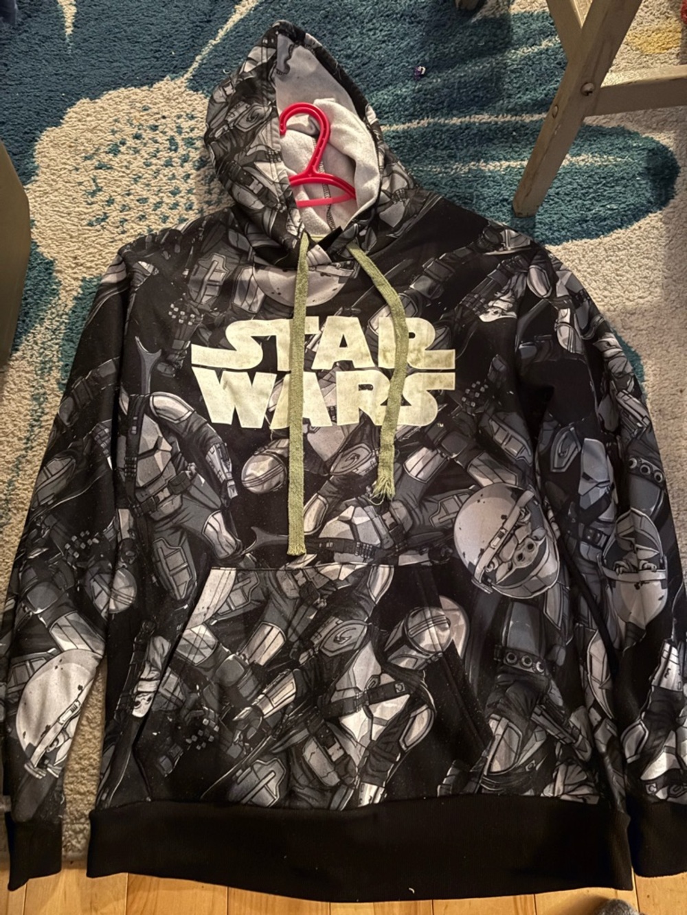 Star Wars Black & Gray All-Over Print Hoodie
